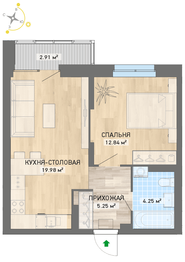 план квартиры.
