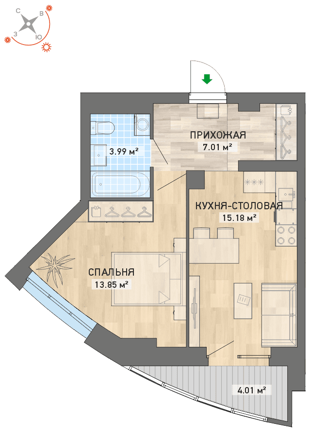 план квартиры.