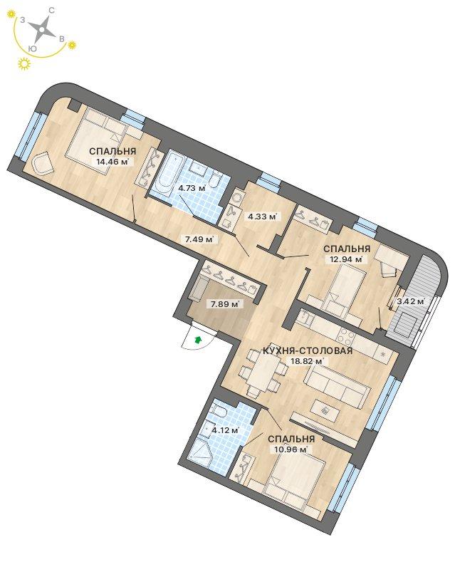 план квартиры.