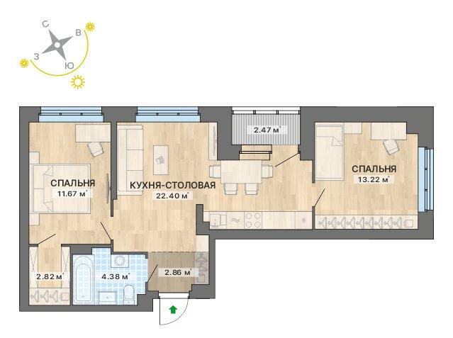 план квартиры.