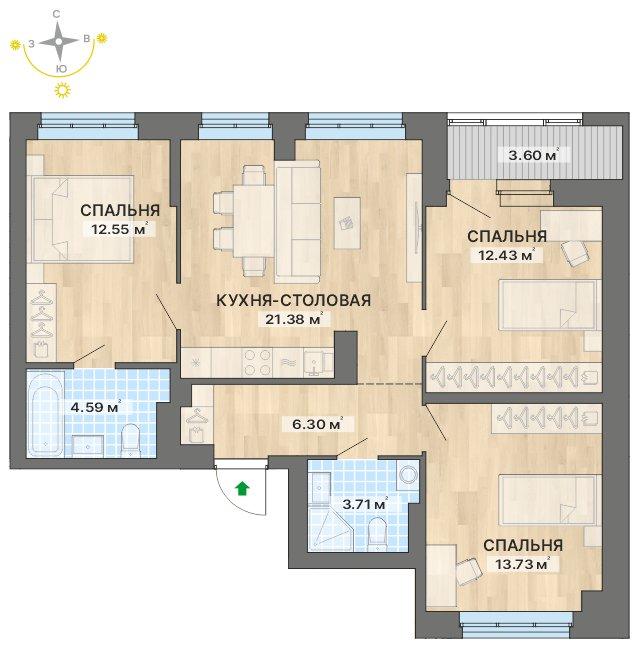 план квартиры.