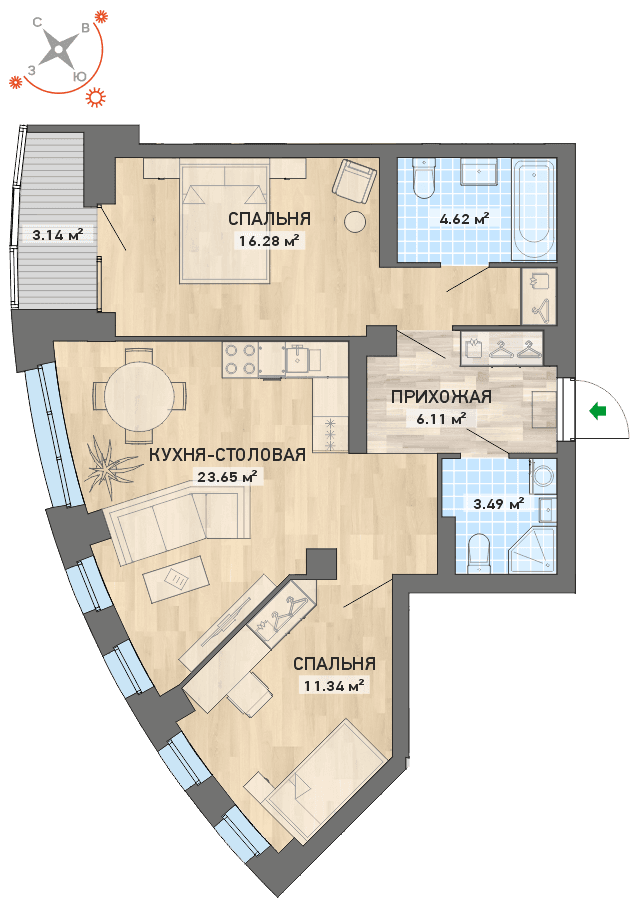 план квартиры.
