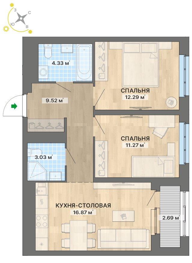 план квартиры.