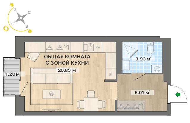 план квартиры.