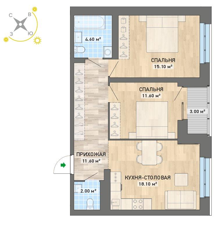 план квартиры.