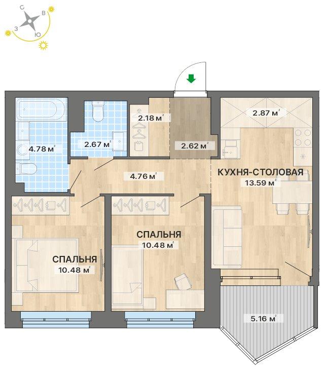 план квартиры.