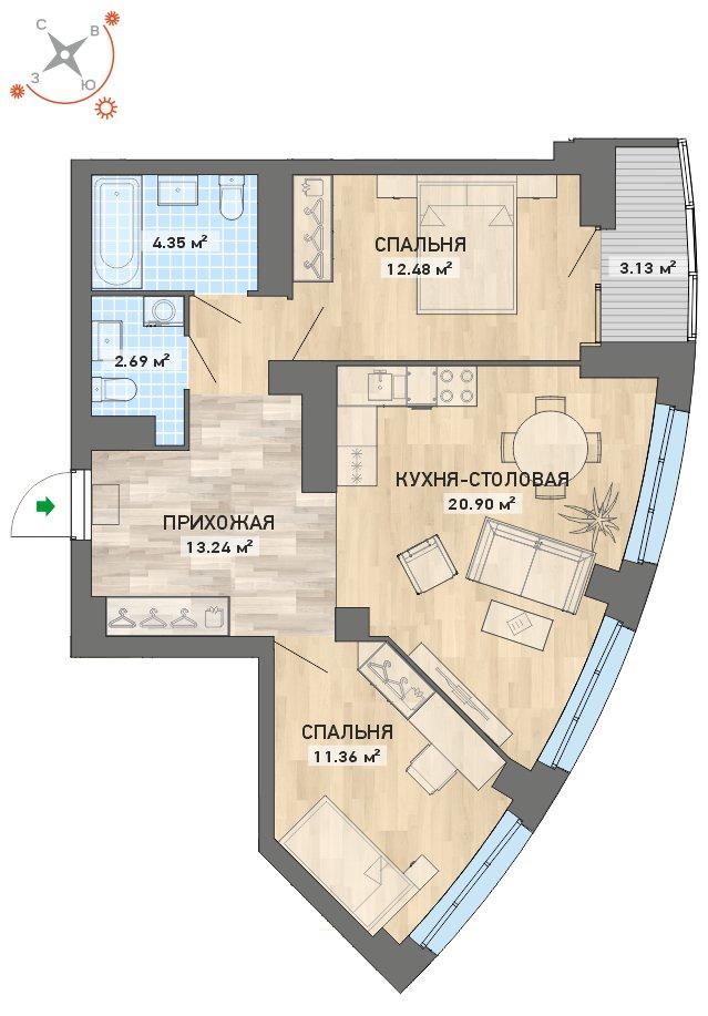 план квартиры.