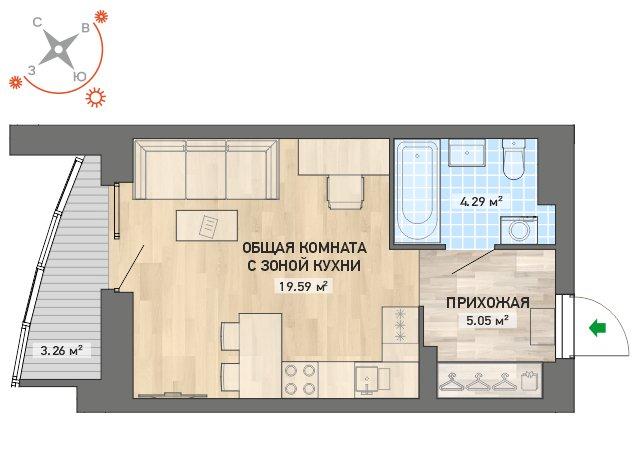 план квартиры.