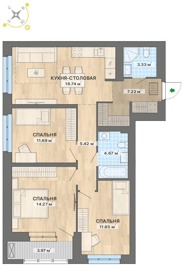 план квартиры.