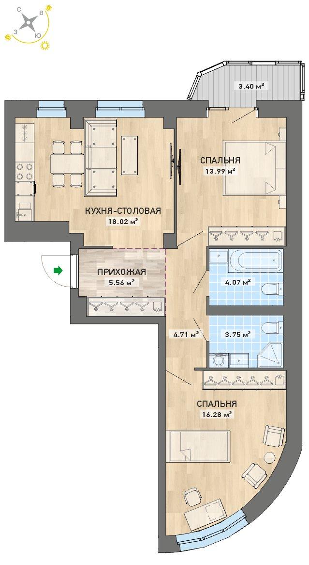план квартиры.
