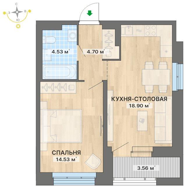 план квартиры.
