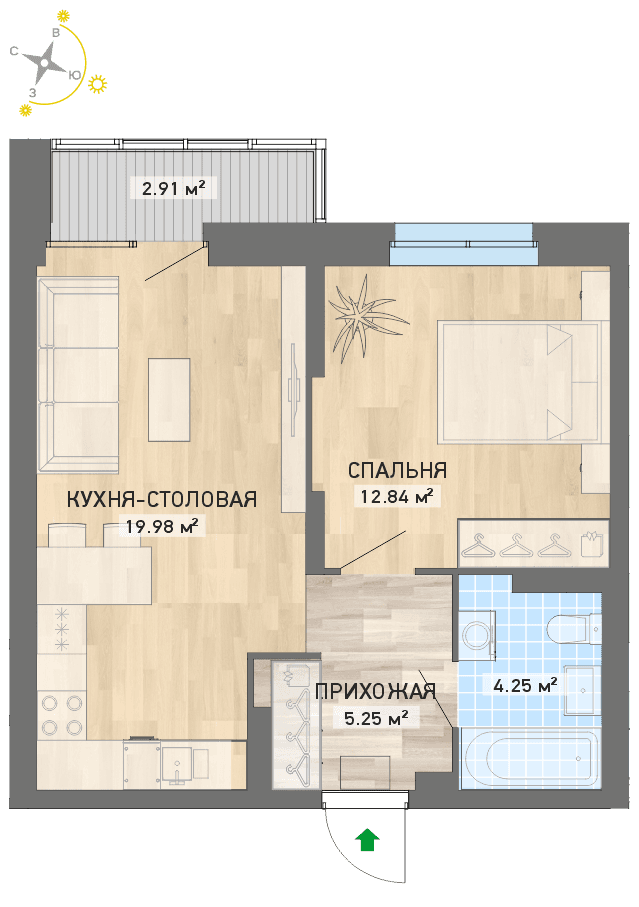 план квартиры.