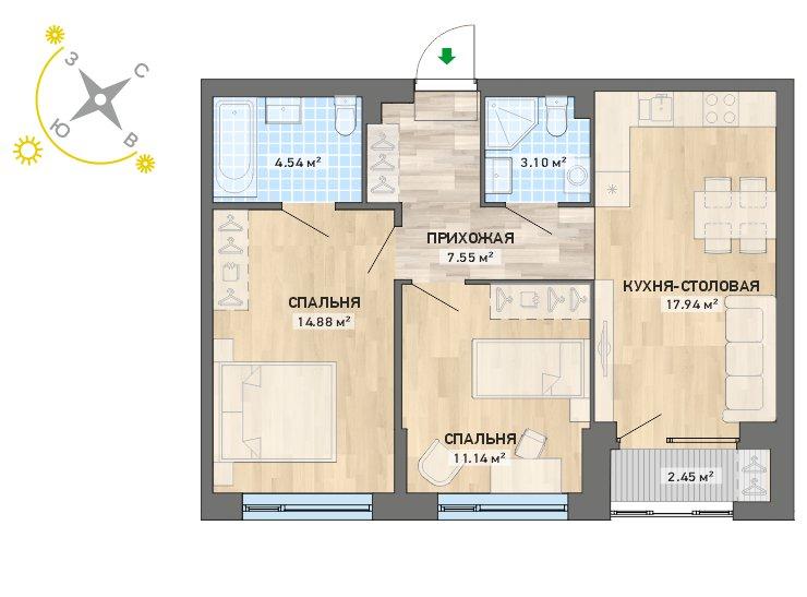 план квартиры.