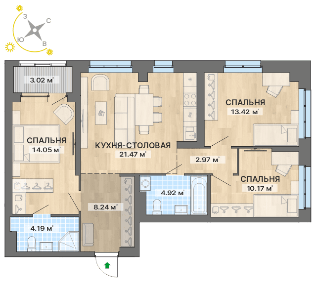 план квартиры.