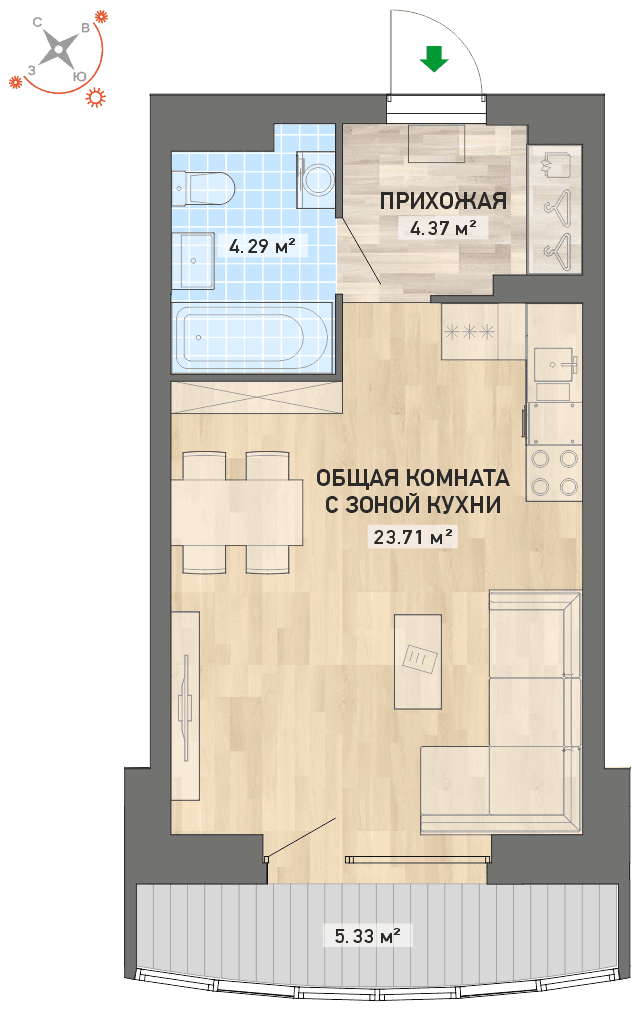 план квартиры.
