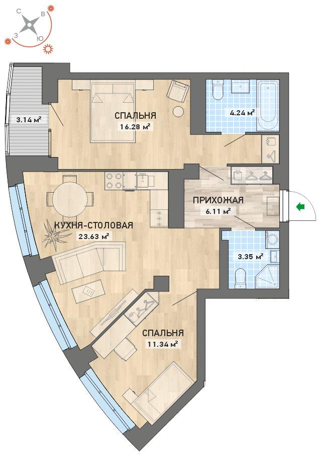 план квартиры.