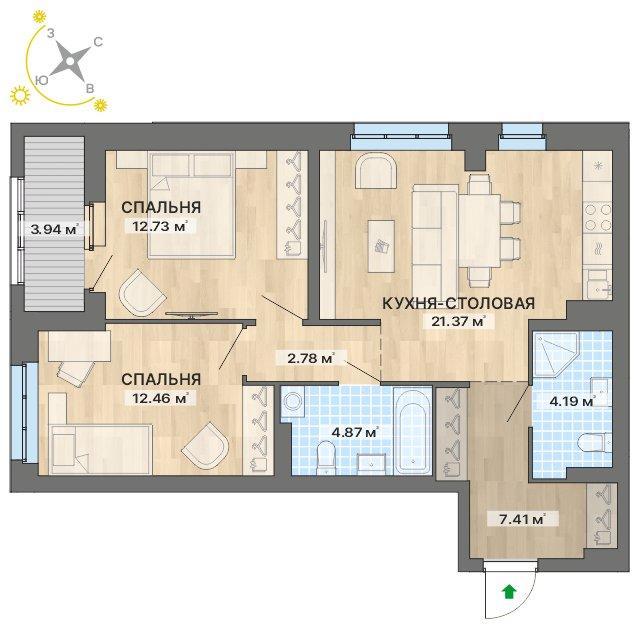 план квартиры.