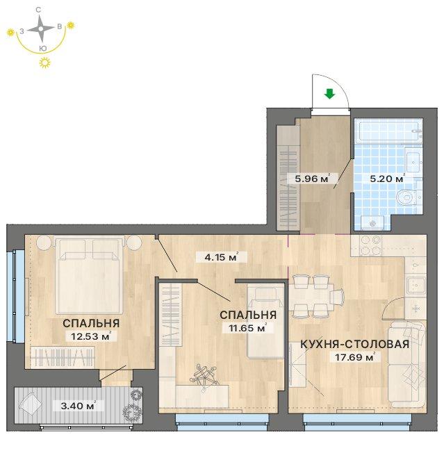 план квартиры.