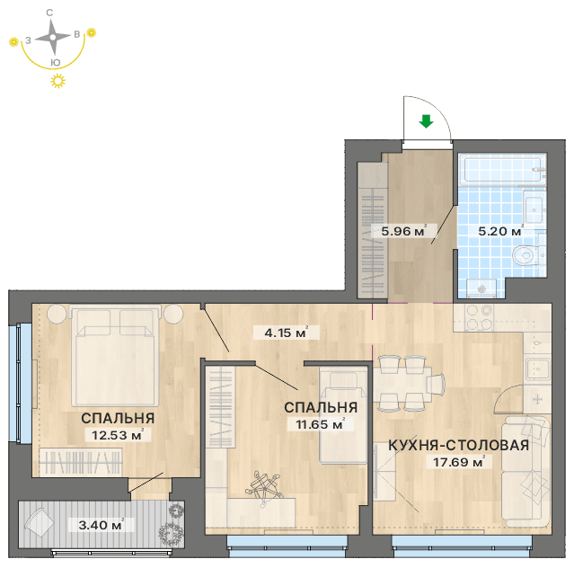 план квартиры.