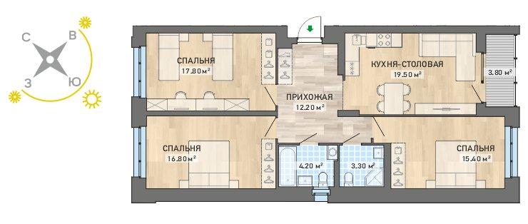 план квартиры.