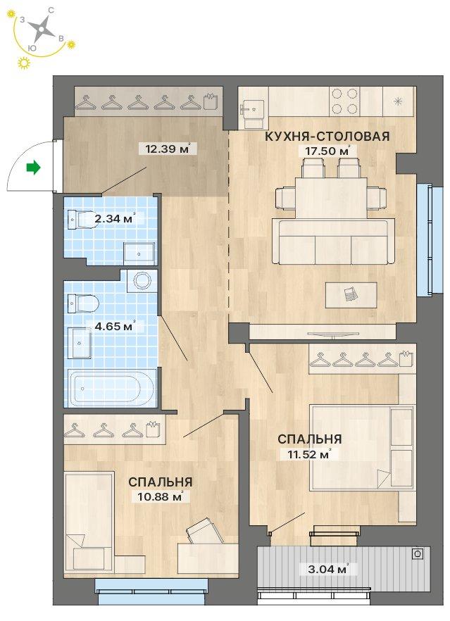 план квартиры.