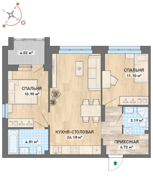 план квартиры.