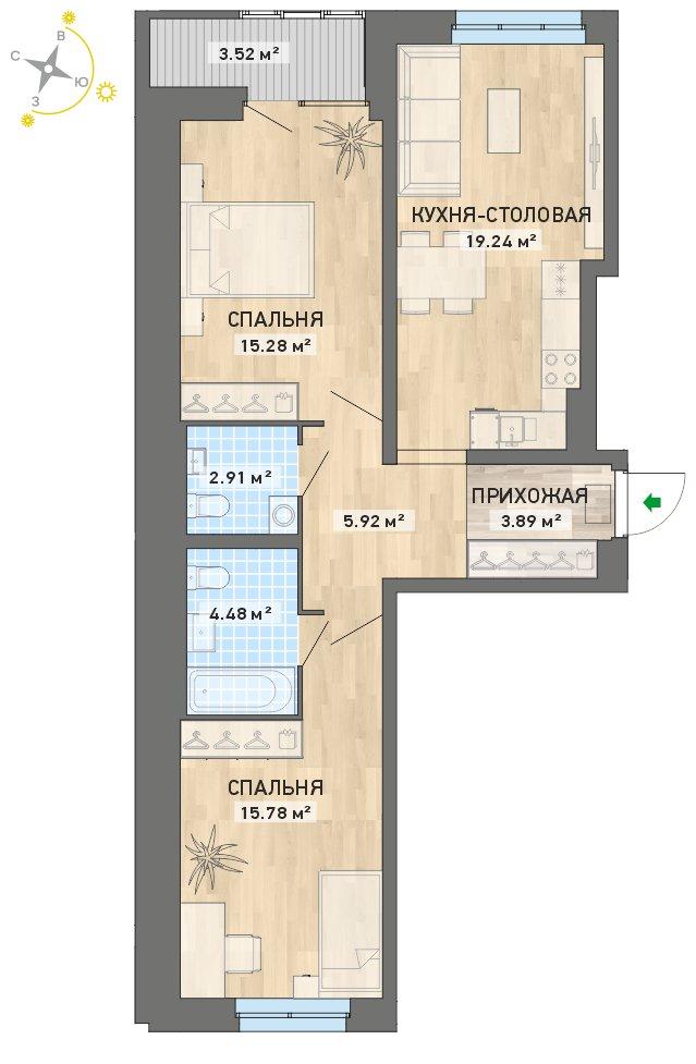 план квартиры.