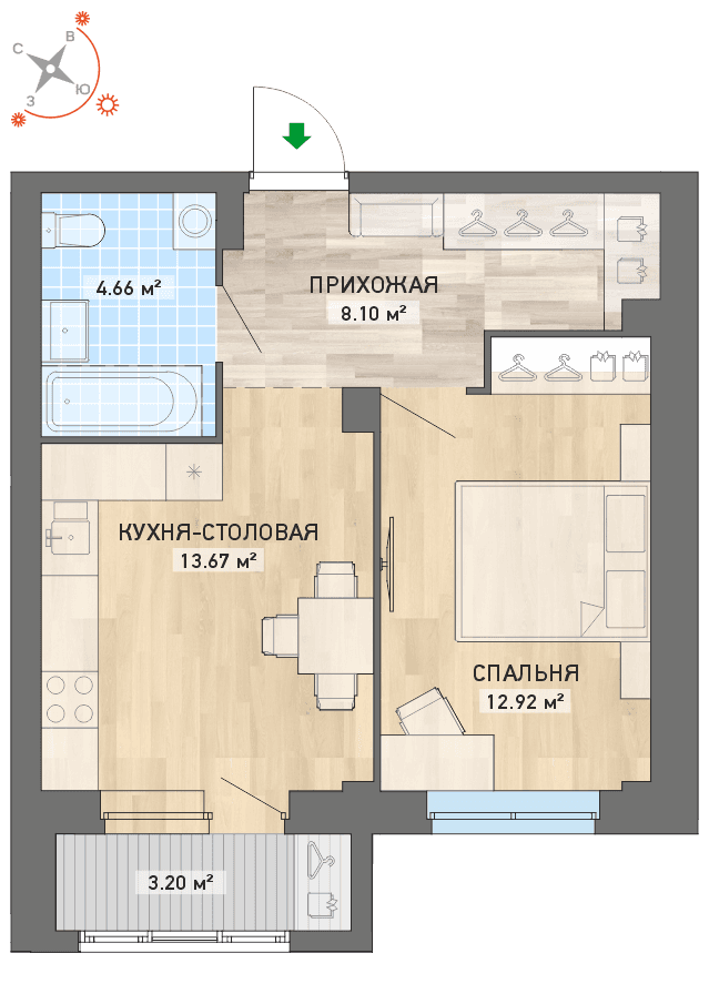 план квартиры.