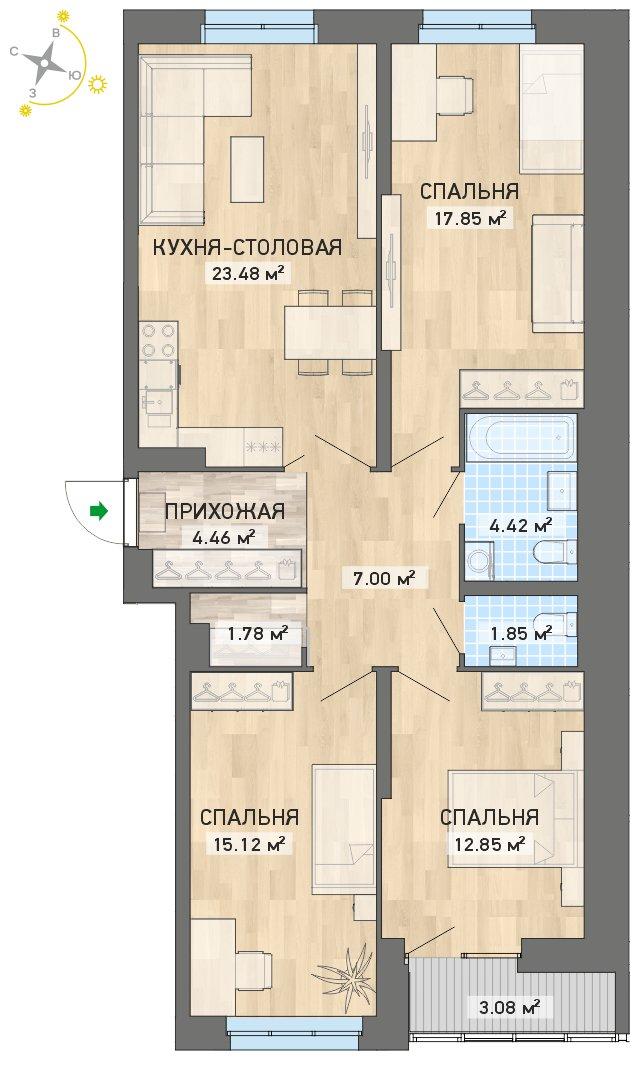 план квартиры.