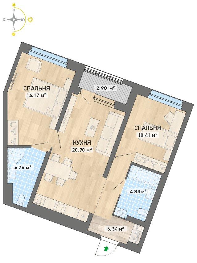 план квартиры.