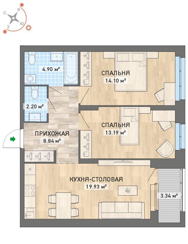 план квартиры.
