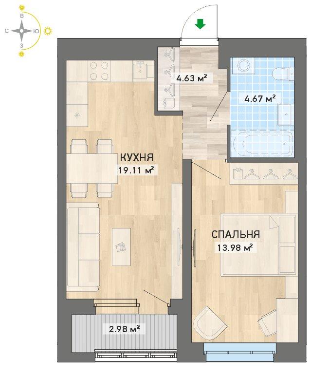 план квартиры.
