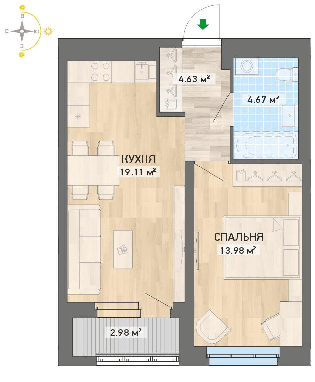 план квартиры.