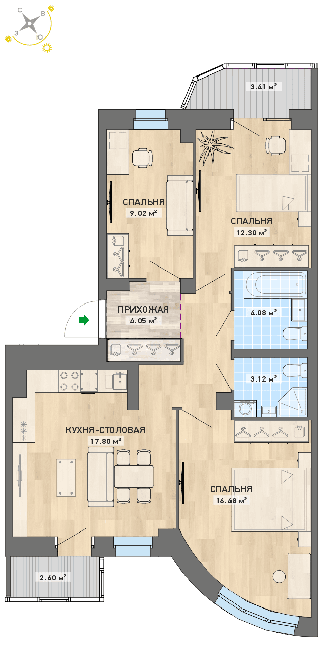 план квартиры.