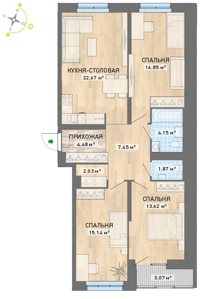 план квартиры.