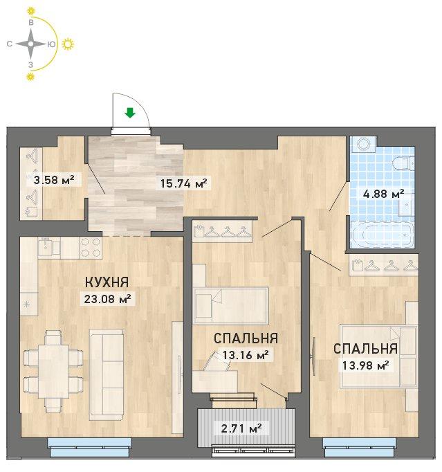 план квартиры.