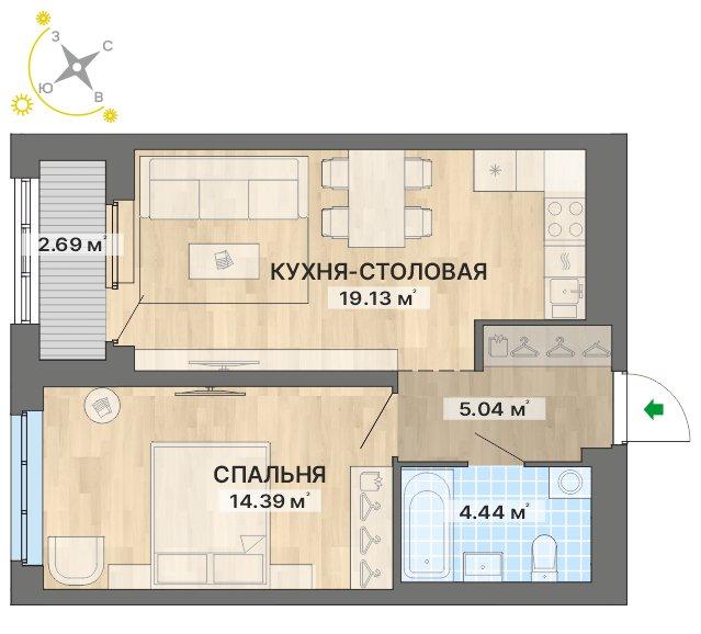 план квартиры.