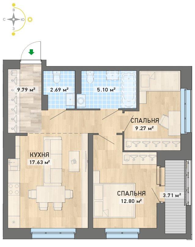план квартиры.