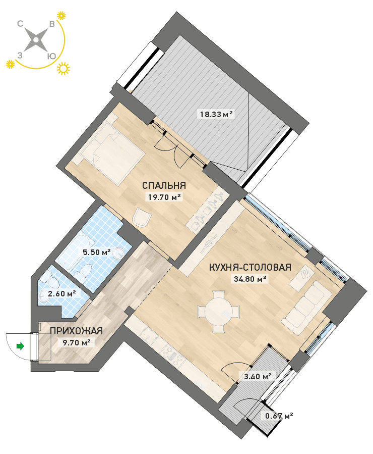 план квартиры.
