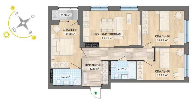 план квартиры.