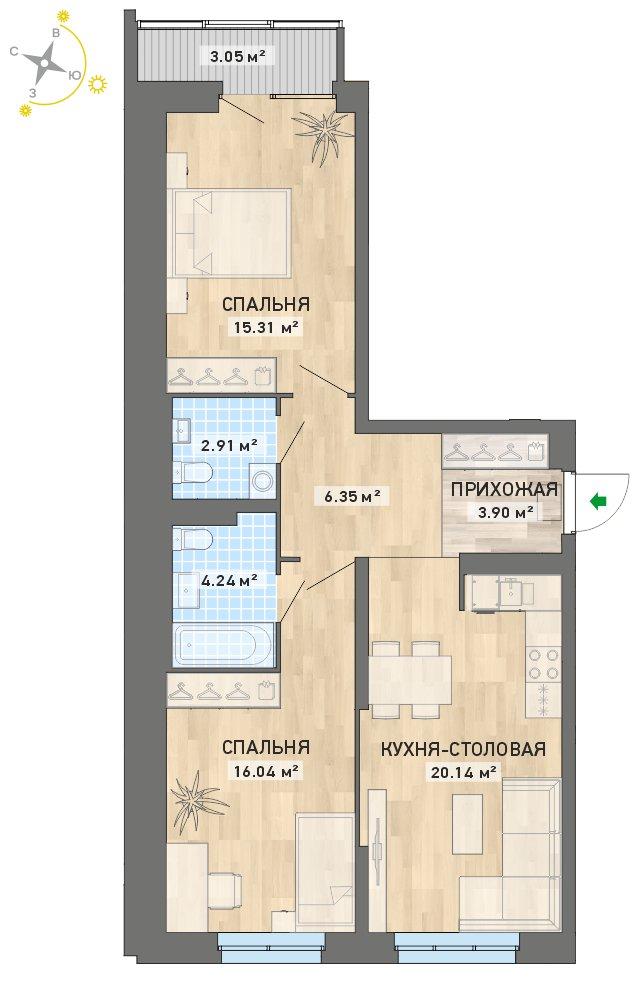 план квартиры.