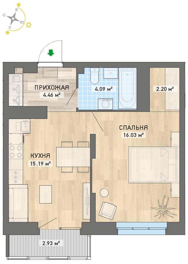 план квартиры.