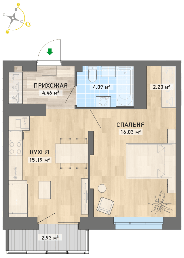 план квартиры.