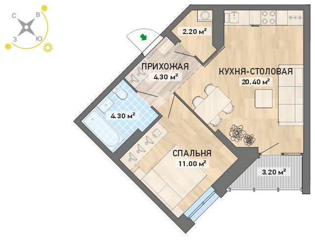 план квартиры.