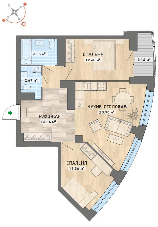 план квартиры.