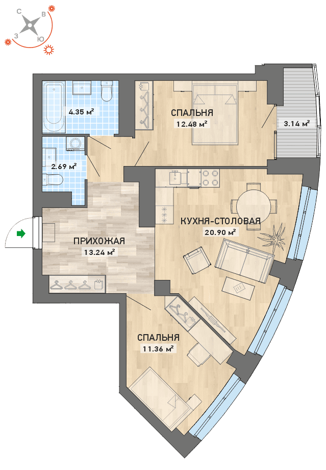 план квартиры.