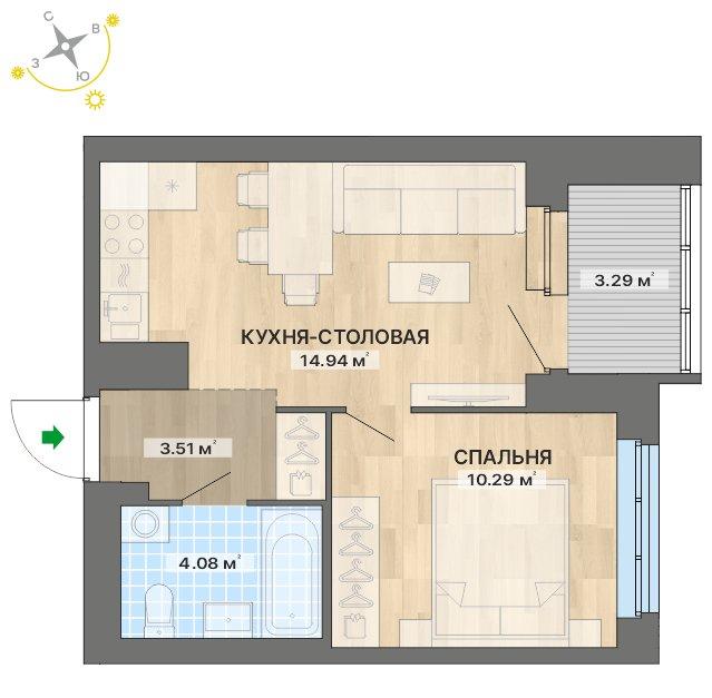 план квартиры.