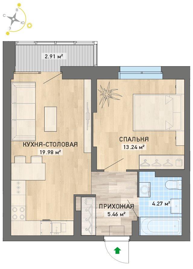 план квартиры.