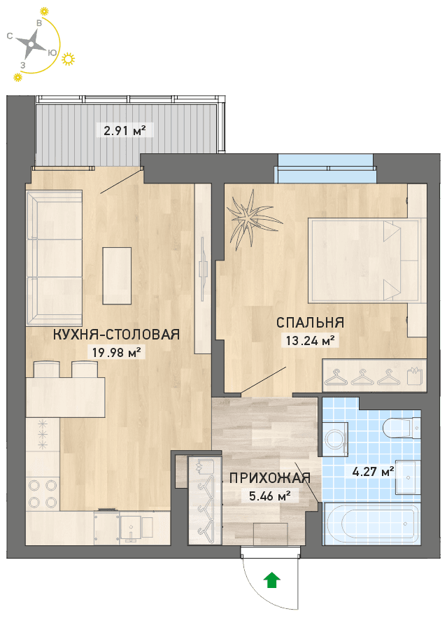 план квартиры.