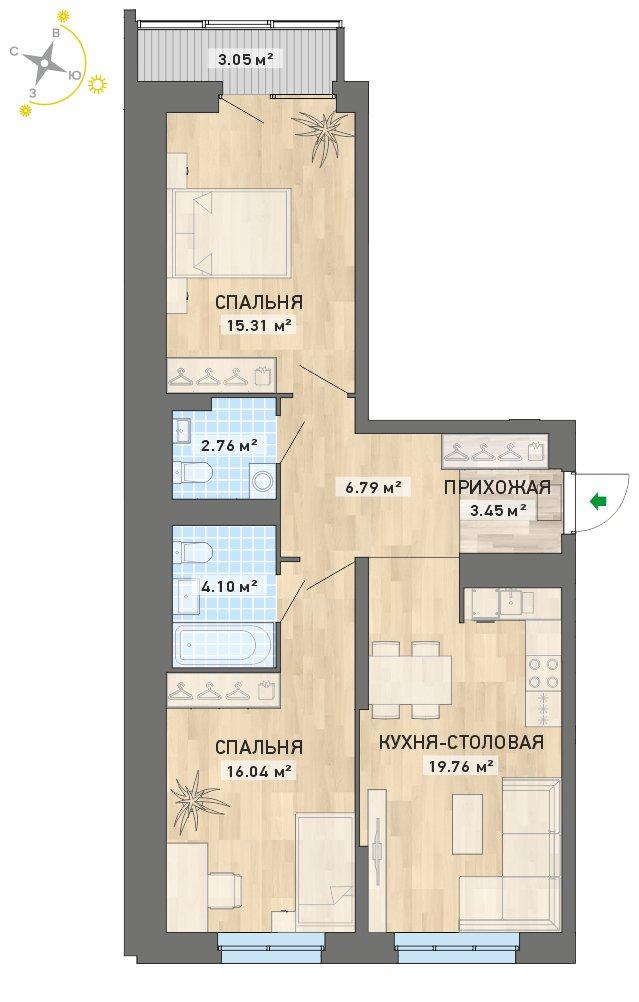 план квартиры.